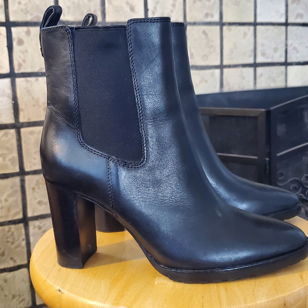 Ralph Lauren Mylah ankle boot, black leather